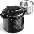 thumbnail image 1 of CARORI 1200W 12-in-1 Electric Pressure Cooker 8Qt Stainless Steel Pressure Cooker, Slow Cook Rice Cooker Steamer Sauté, Yogurt Maker, Warmer & Sterilizer with Recipe, Safer Venting Design, Black, 1 of 13