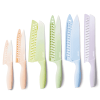 12-Piece Carote Stainless Steel Knife Set (Multi-Color)
