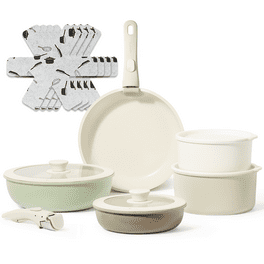 Carote S-ICE10 Nonstick Pots and Pans Set, 8 Pcs Induction Kitchen