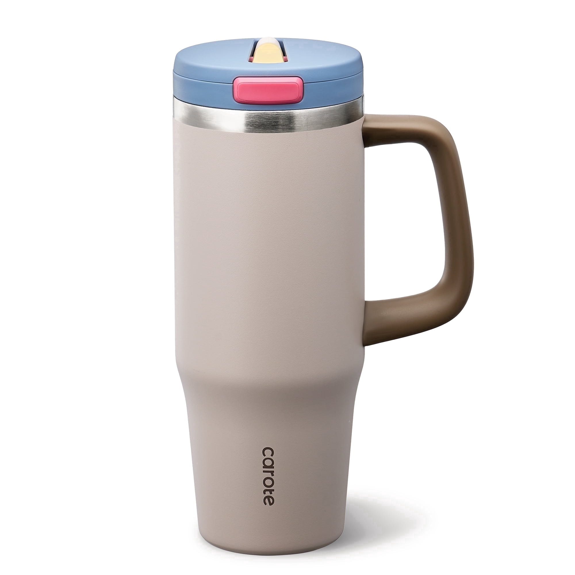 Carote Insulated Stainless Steel Tumbler with Handle and Lid