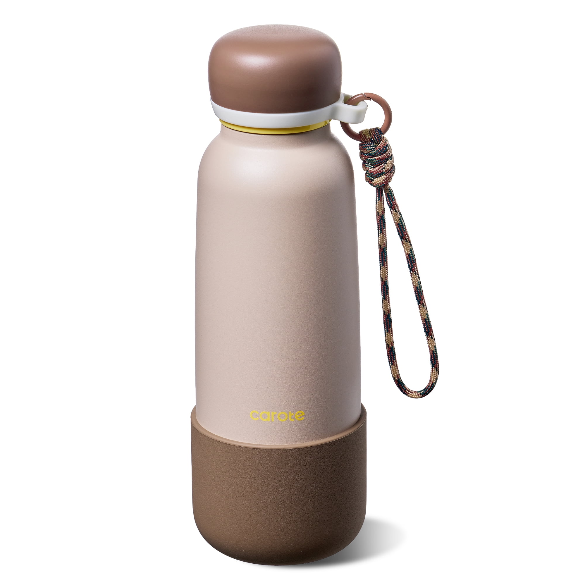 CAROTE 2-Pack 16oz Insulated Water Bottle – Straw Lid