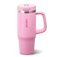 thumbnail image 1 of Carote Insulated Stainless Steel Tumbler with Handle and Lid, Leakproof Double Wall Vacuum Travel Mug, Reusable Cup for Hot & Cold Drinks, Pink, 32oz, 1 of 5