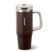 Carote Insulated Stainless Steel Tumbler with Handle and Lid, Leakproof Double Wall Vacuum Travel Mug, Reusable Cup for