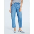 thumbnail image 1 of Free Assembly Women's Cropped Carpenter Barrel Jeans, 27" Inseam, Sizes 0-20, 1 of 6