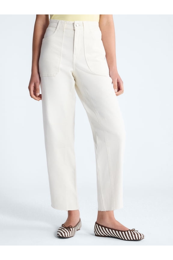 Women's Cropped Carpenter Barrel Jeans, 27" Inseam, Sizes 0-20