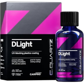 CARPRO CQUARTZ DLight - UV Ceramic Coating for PPF, Headlights, Plastics & Paint - 50ml