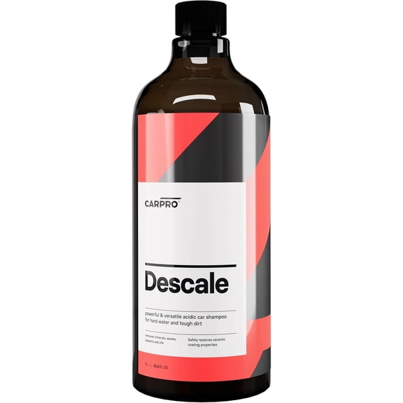 CARPRO Descale Acidic Car Shampoo Wash Concentrate, Removes Minerals, Waxes, Sealants & Oils - Liter (34 fl oz)