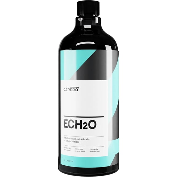 CARPRO ECH2O Waterless Wash, High Gloss Detail Spray, Rinse-Less Wash, and Clay Lubricant Concentrate - 1 Liter (34oz)