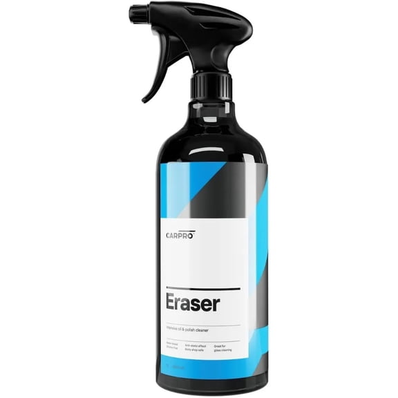 CARPRO Eraser Polish & Oil Remover - Ceramic Coating Prep, Complete Removal of Polishing Oils for Application of CQUARTZ Ceramic Coat, Anti-Static, Dust Free, No Silicone - 1 Liter (34oz) and Sprayer