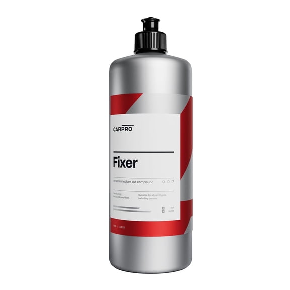 CARPRO Fixer Compound & Polish - Remove Scratches, Marring, Haze & Swirl Marks, Polishing Compound to Fix Paint Imperfections, Ceramic Clear Coats & Single Stage Paint - Liter (34oz)