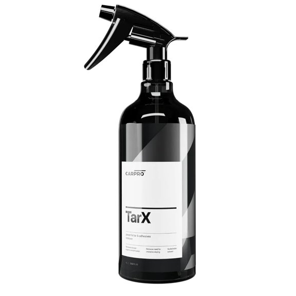 CARPRO TarX Tar & Adhesive Remover - Professional Strength Sap, Tar, Dirt & Bug Remover - Automotive Degreaser Car Wash Detailing - Protection for Your Car or Truck - Liter (34oz) w/Sprayer