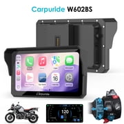 Carpuride for BMW Motorcycle CarPlay & Android Auto Dual Bluetooth, Native Wonder 6.25 Waterproof GPS Navi Screen, Data Reading, TPMS, Light Sensor W602BS Pro