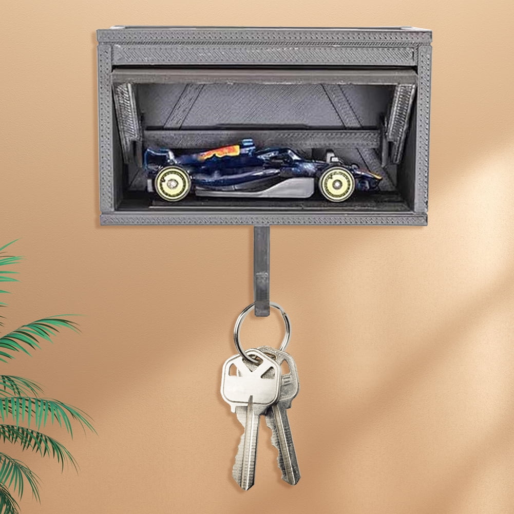 CARRFA 1PCS Key Holder for Wall, 3D Car Garage Key Holder Wall Mount ...