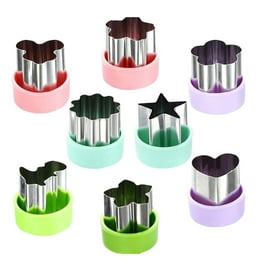 Hariumiu Kitchen 6Pcs Vegetable Cutter Shapes Set Mini Sizes