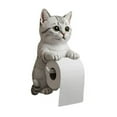 thumbnail image 1 of CARRFA Funny 3D Cat Toilet Roll Holder, Creative Cat Sculpture Paper Holder, Decorative Towel & Tissue Wall Mount for Bathroom Kitchen Decor Gifts for Cat Lovers, 1 of 10