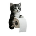 thumbnail image 1 of CARRFA Funny 3D Cat Toilet Roll Holder, Creative Cat Sculpture Paper Holder, Decorative Towel & Tissue Wall Mount for Bathroom Kitchen Decor Gifts for Cat Lovers, 1 of 10