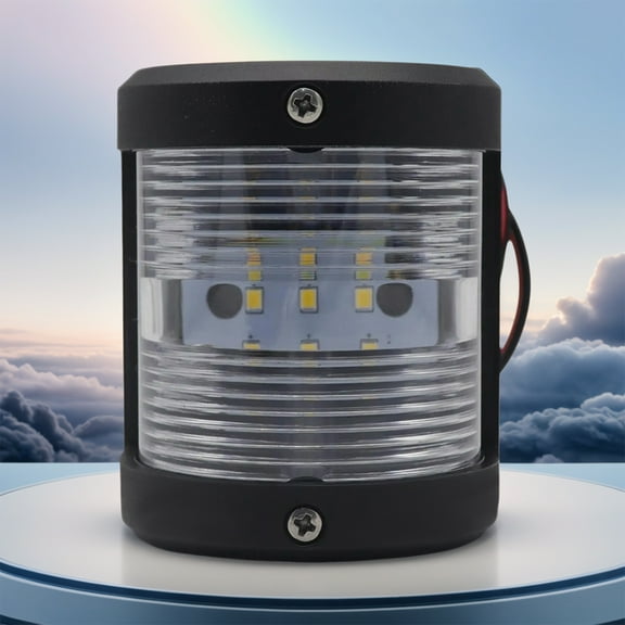 CARRFA Stern LED Navigation Light ABS Anchor Signal Mast Light 225° IP66 Waterproof 1 Nautical Miles (Clear)