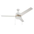 thumbnail image 1 of CARRO  Abraxas 52" 3-Blade Indoor Ceiling Fan With LED Light -Pull Chain White/Gold, 1 of 5