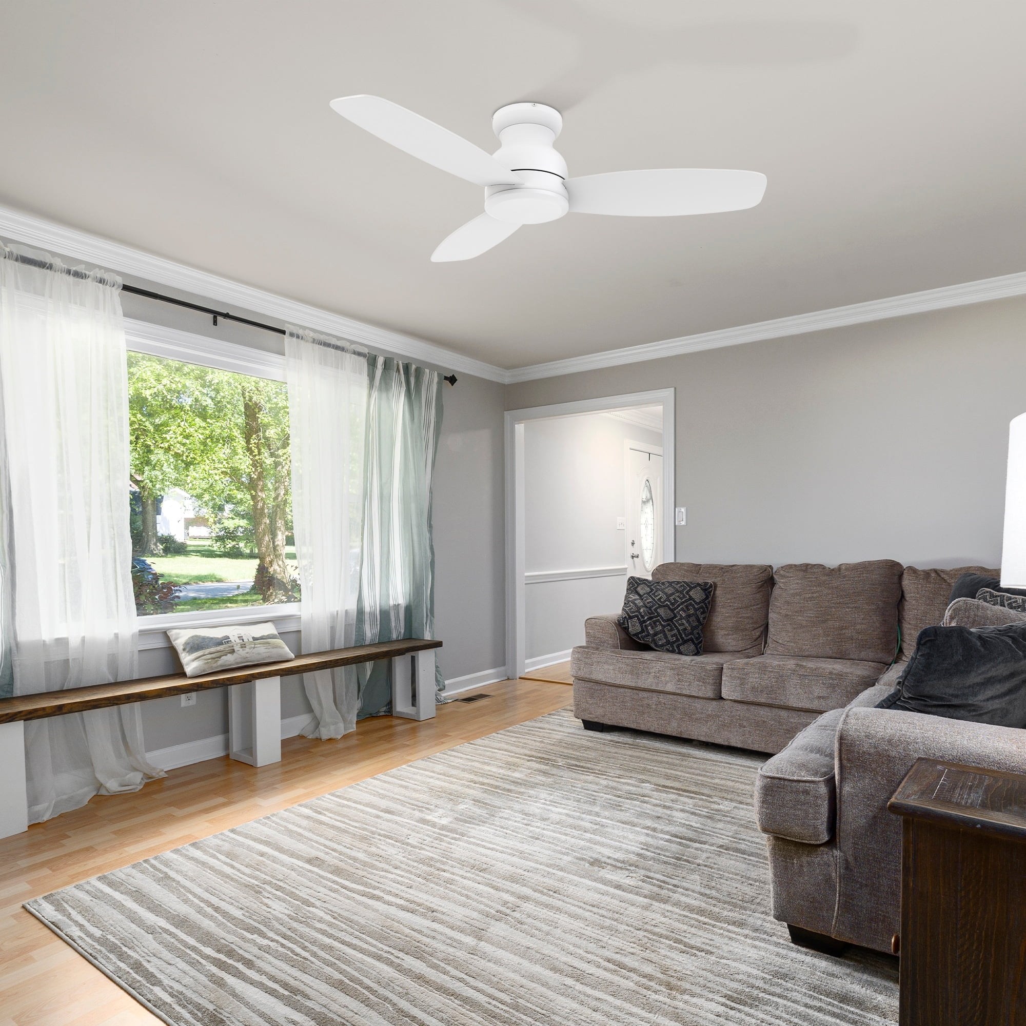CARRO Claire 48-inch Indoor Ceiling Fan with Remote and Reversible DC Motor - N/A