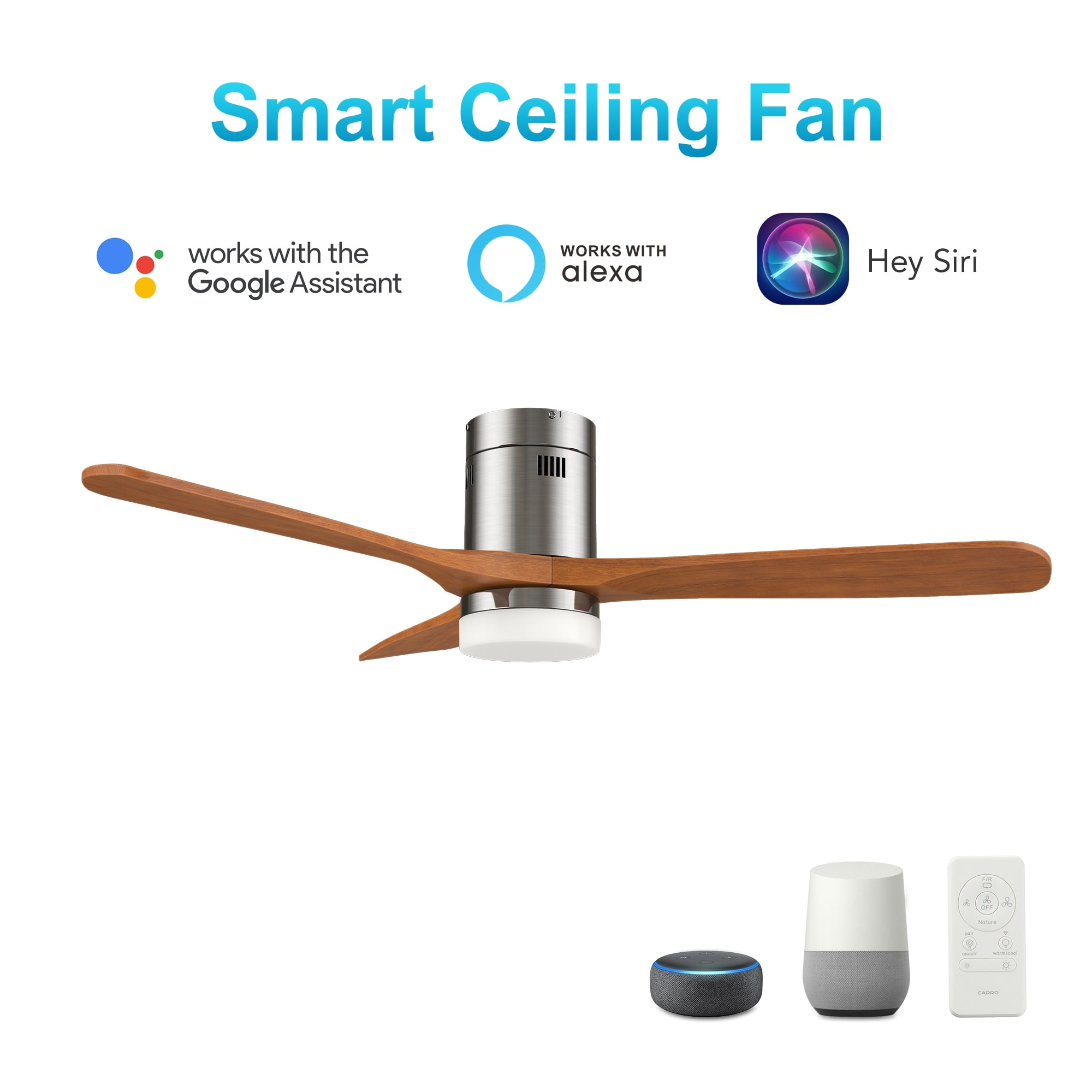 Ceiling fan that works with google home deals