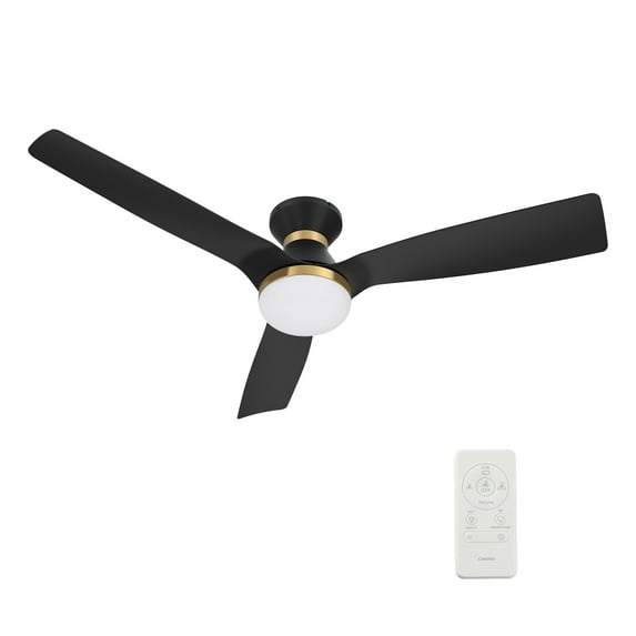 CARRO Pollux 52-inch Indoor/Outdoor Smart Ceiling Fan, Dimmable LED Light Kit and Remote Control, Works with Alexa/Google Home/Siri