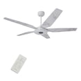 thumbnail image 1 of CARRO Stellan 52-inch Indoor/Outdoor Smart Ceiling Fan, Dimmable LED Light Kit & Remote, Works with Alexa/Google Home/Siri White/Marble, 1 of 5