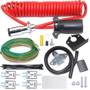 CARROFIX RV Blade 7 Pin to Toad 6 Pin Adapter Universal Towed Vehicle Wiring Harness Kit