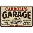 thumbnail image 1 of CARROLL'S Garage Man Cave Metal Sign Decor 8x12 108120014411, 1 of 1