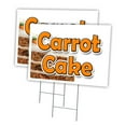 thumbnail image 1 of CARROT CAKE 2 Pack Of 12" x 16" Yard Sign & Stake | Advertise Your Business | Stake Included Image On Front Only | Made in The USA, 1 of 3