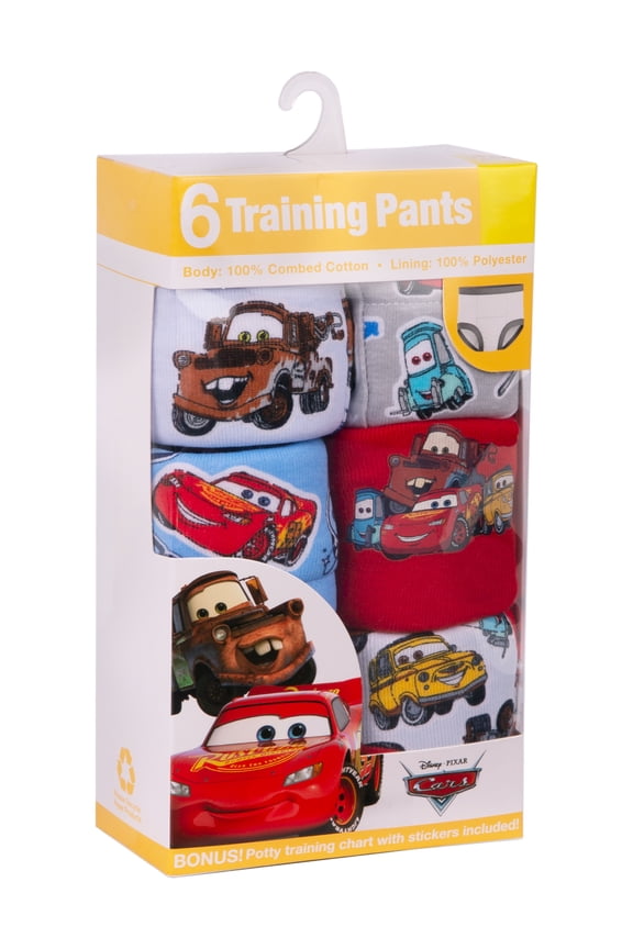 Character Toddler Boy Training Pants, 6 - Pack, Sizes 2T-3T