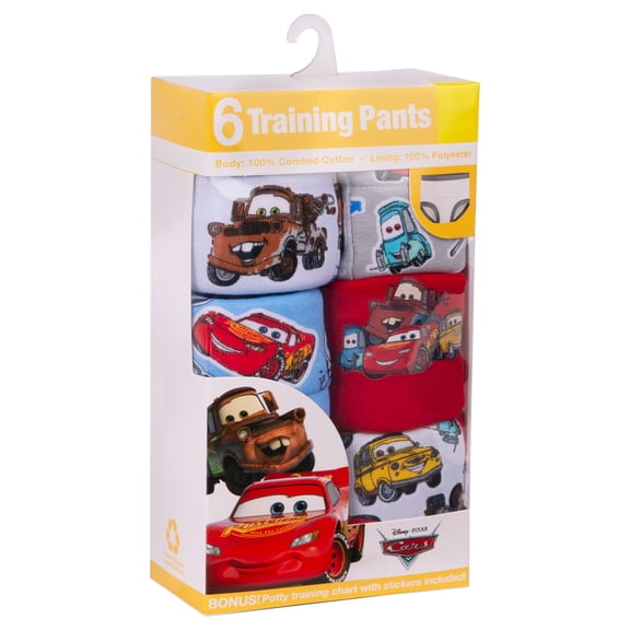 Character Toddler Boy Training Pants, 6 - Pack, Sizes 2T-3T