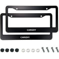 thumbnail image 1 of CARSDIY Matte Black License Plate Frames - 2 Packs License Plate Covers, Universal Aluminum Tag Frame for Front and Rear Car Tags, 1 of 3