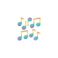 thumbnail image 1 of CARSON-DELLOSA Music Notes Dazzle Stickers 2913, 1 of 2