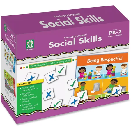 CARSON-DELLOSA Social Skills File Folder Game 30Pcs MI 840027
