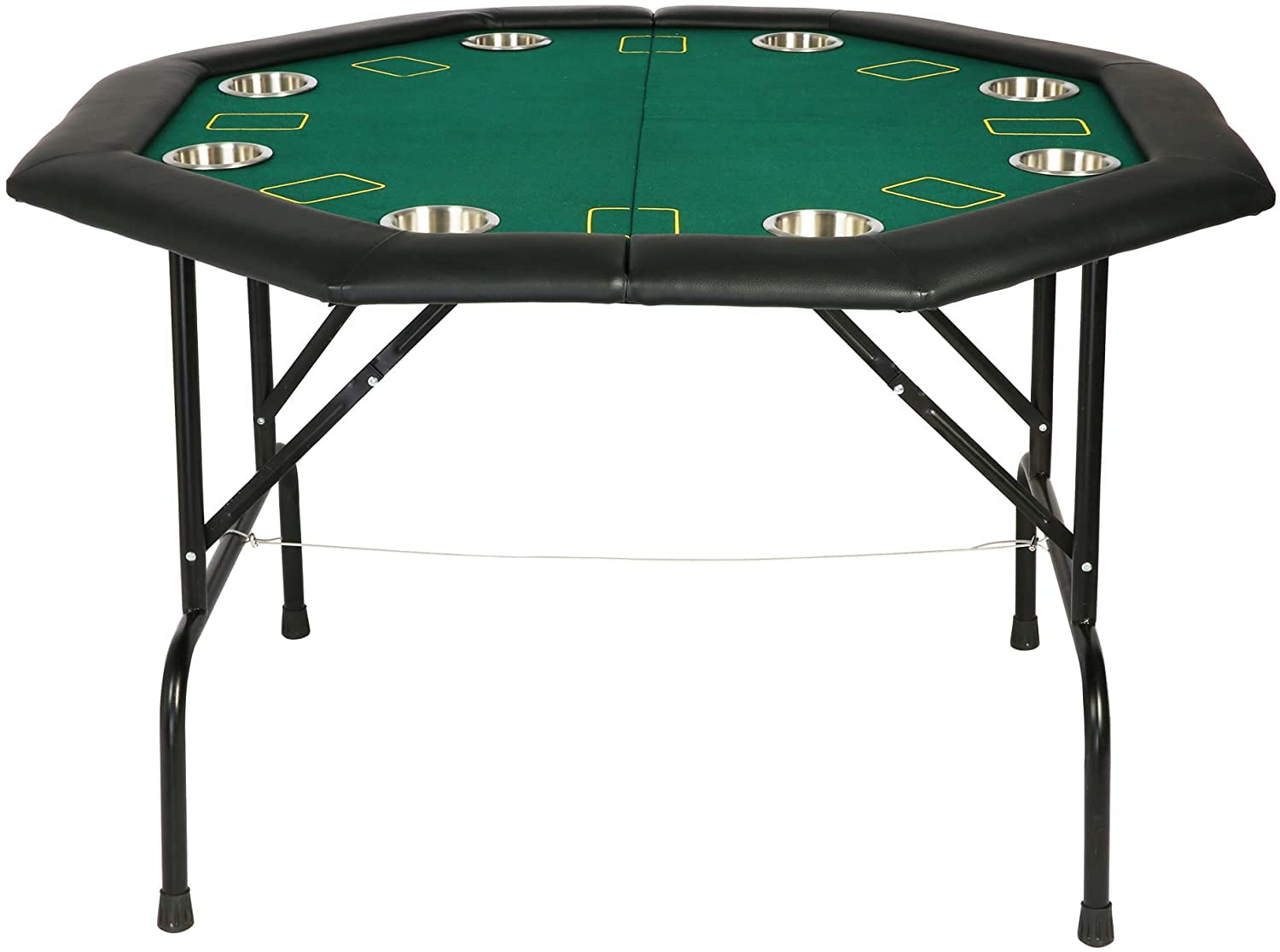 CARSTY 48" Octagon Poker Table Texas Blackjack Table with Leg