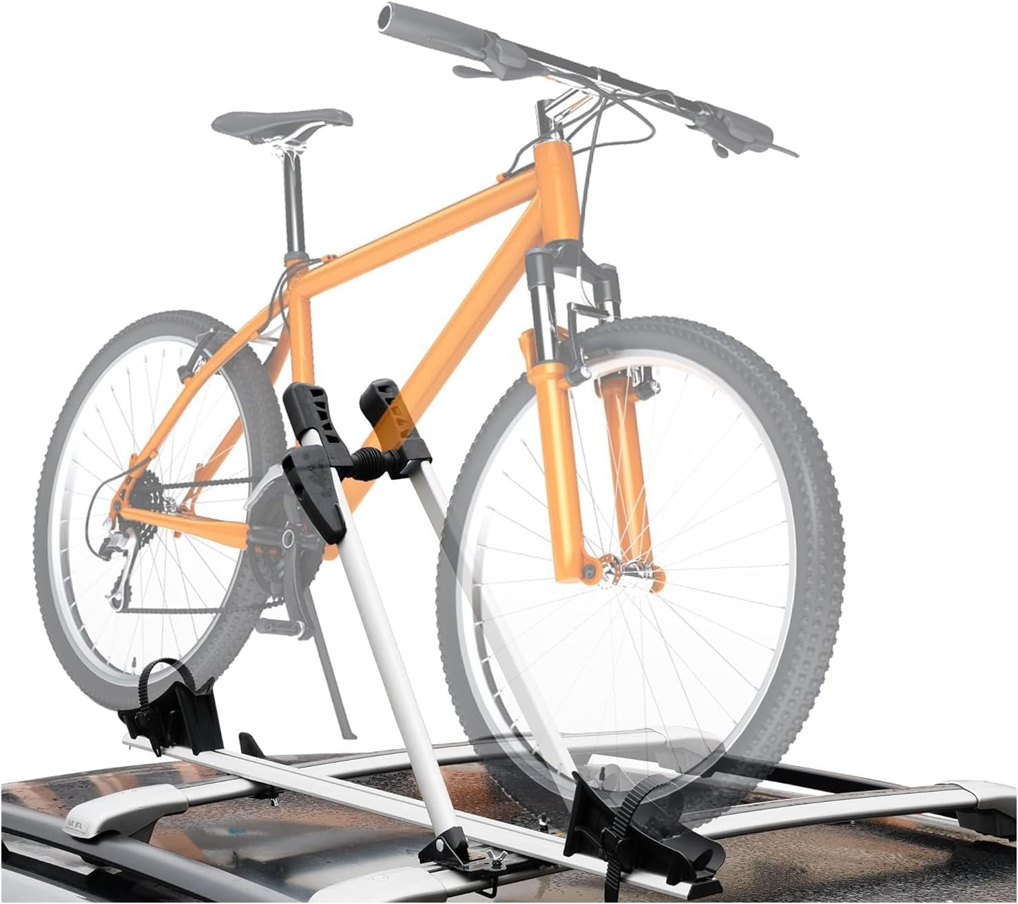 CARSTY Roof Bike Rack for Car, Bike Roof Rack Bike Mount Aluminum ...