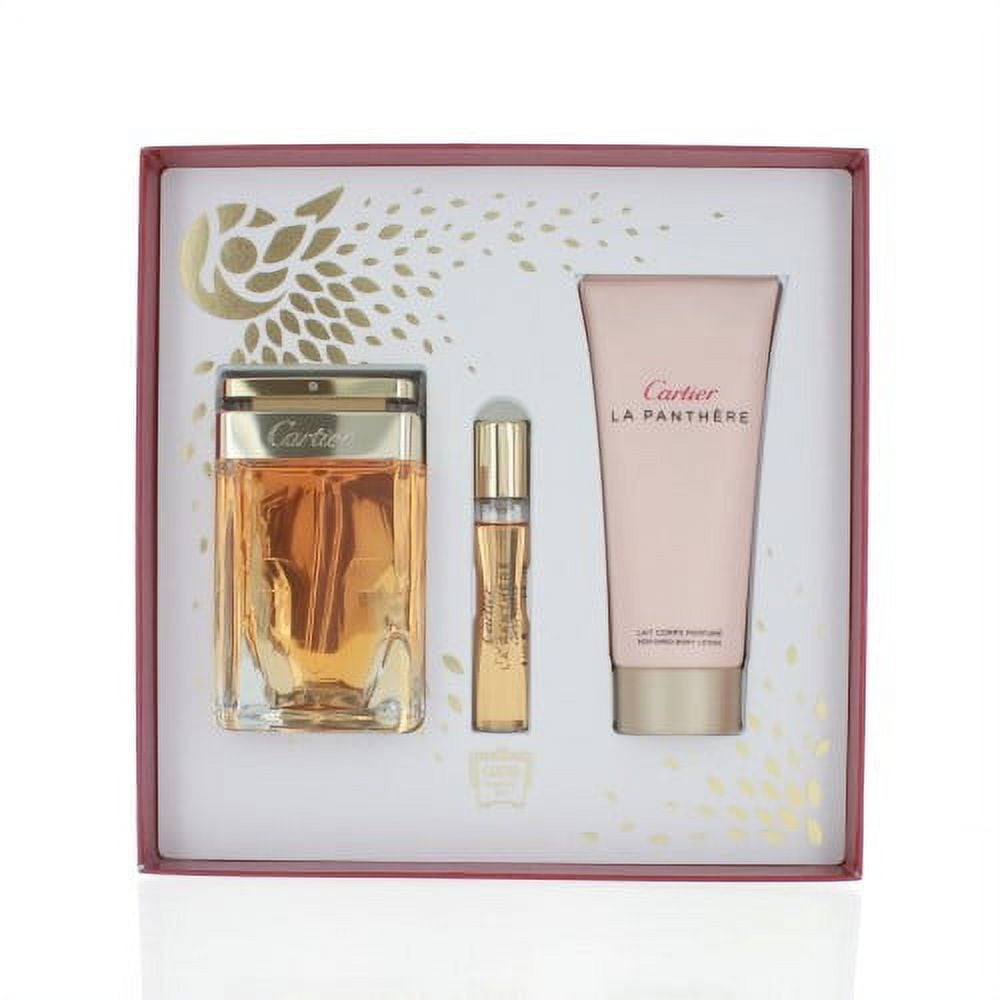 CARTIER LA PANTHERE WOMEN 3 PIECE GIFT SET 2.5 OZ LA PANTHERE EAU DE PARFUM NATURAL SPRAY by CARTIER