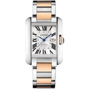 Cartier Womens Tank Anglaise Silver Dial Watch - W5310037