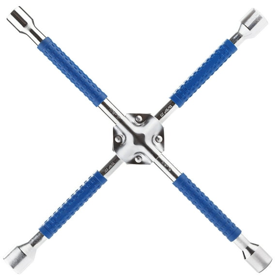 CARTMAN, 18 Inch Non-Slip, 4 Way Tire Iron Lug Wrench