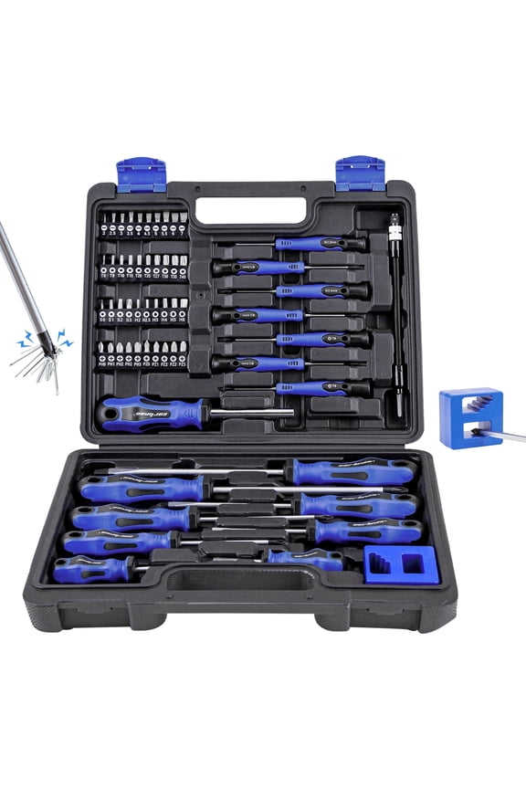 59-Pieces Precision Screwdriver Set, Professional Magnetic Repair Tool Kit for Home, Bicycle Office Equipment And Car Repairs