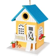 CARTMAN Multi-Bird Hanging Platform Bird Feeder with Sliding Door, 11 lb Capacity (2 Pack)