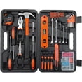 thumbnail image 1 of CARTMAN 152-Piece Tool Set General Hand Tool Kit with Plastic Toolbox Storage Case Automotive Wrench Sets Orange, 1 of 6