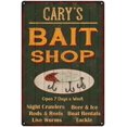 thumbnail image 1 of CARY'S Green Bait Shop Man Cave Wall Decor Gift 8x12 Metal 208120027495, 1 of 1