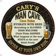 thumbnail image 1 of CARY'S Man Cave Rules 12" Round Metal Sign Garage Bar Decor 200120010043, 1 of 1