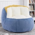 thumbnail image 1 of CARZZI LIFE Giant Bean Bag Chair, Multicolor 41.7" Oversized Cloud Bean Bag Sofa with Back Support for Adults & Kids, Faux Fur Soft Stuffed Lazy Chair for Living Room, Bedroom, Apartment, 1 of 10