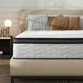 thumbnail image 1 of CARZZI LIFE Queen Mattress 10 Inch, Queen Size Memory Foam Mattress in a Box, Hybrid Mattresses with Independent Pocket Coils for Motion Isolation & Silent Sleep, Medium Firm,CertiPUR-US, 1 of 9