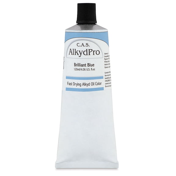 CAS AlkydPro Fast-Drying Alkyd Oil Color - Brilliant Blue, 120 ml tube