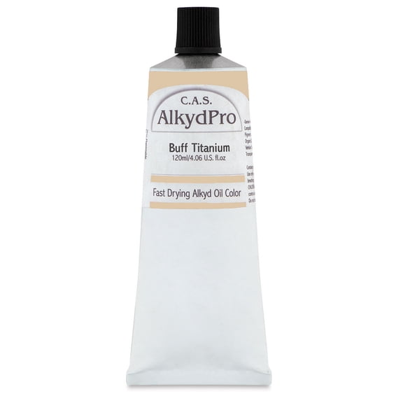 CAS AlkydPro Fast-Drying Alkyd Oil Color - Buff Titanium, 120 ml tube