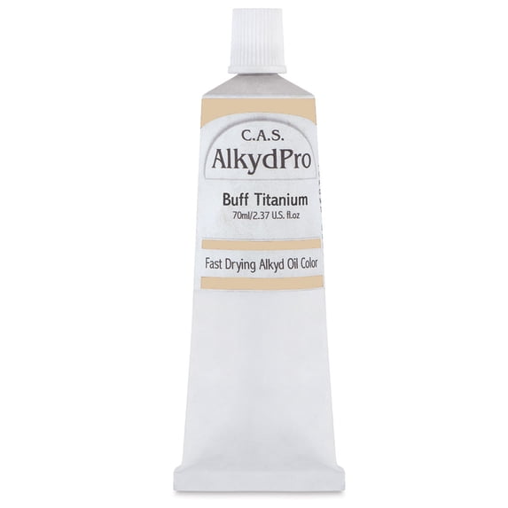 CAS AlkydPro Fast-Drying Alkyd Oil Color - Buff Titanium, 70 ml tube
