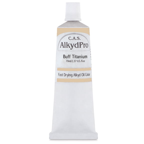 CAS AlkydPro Fast-Drying Alkyd Oil Color - Buff Titanium, 70 ml tube